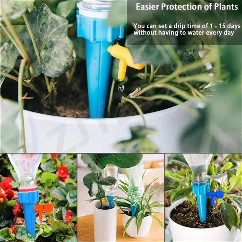 6개/12개/24개/48개 세트 자동 점적 관수 시스템 - Automatic Plant Waterer 리뷰 및 가격