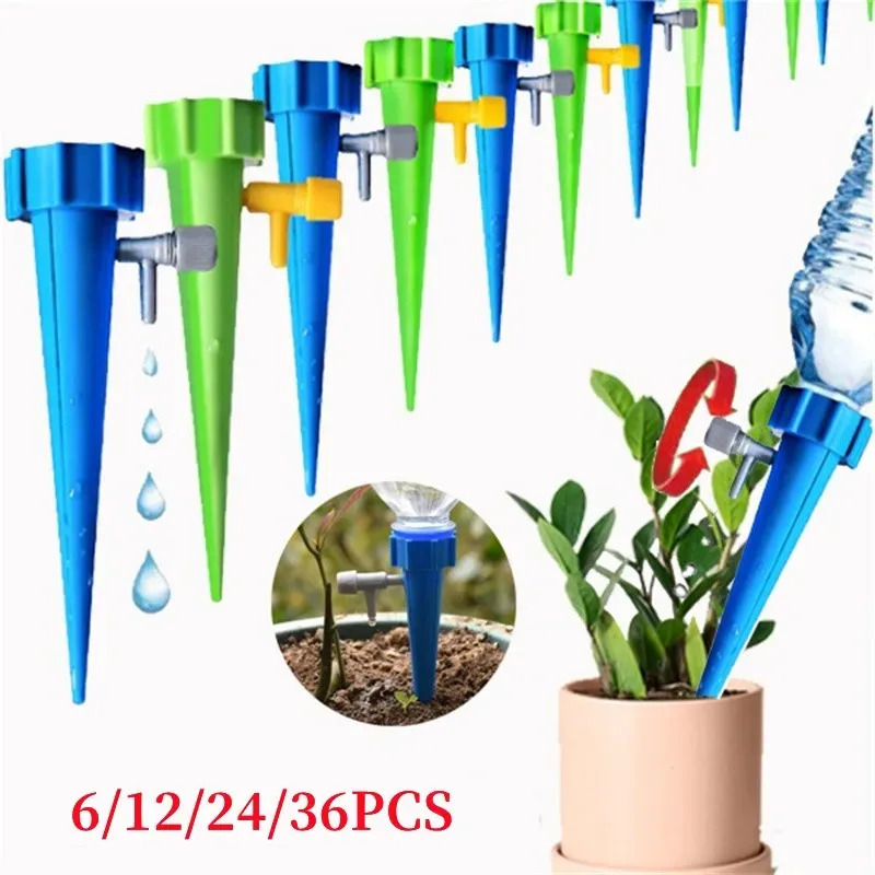6개/12개/24개/48개 세트 자동 점적 관수 시스템 - Automatic Plant Waterer 리뷰 및 가격