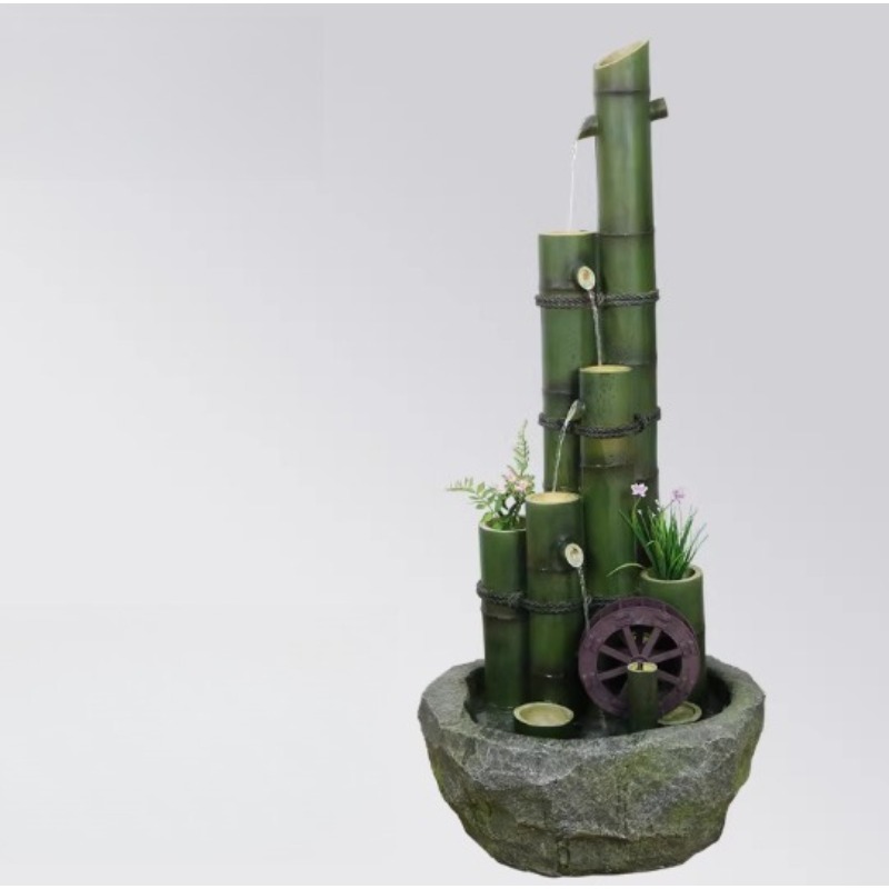 창의적인 물놀이 장식 정원 장식품 바닥 흐르는 분수 마 - Gardening Hand Tools Japanese 리뷰 및 가격