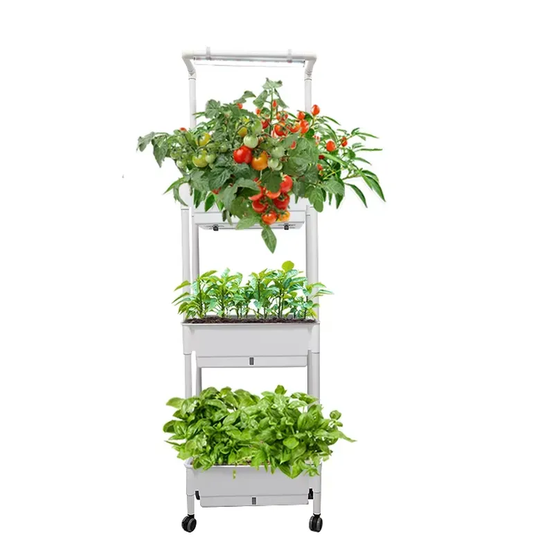 이동식 수직형 3단 자동 급수 스마트 정원 화분 스탠드 - Self-Watering Planter 리뷰 및 가격