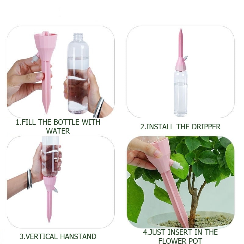 자동 점적 관개 시스템 조절 가능한 물방울기 자동 급수 - Automatic Plant Waterer 리뷰 및 가격